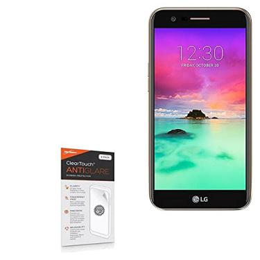Imagem de Película protetora de tela para LG K10, BoxWave [ClearTouch antirreflexo (pacote com 2)] película fosca antiimpressão digital para LG K10