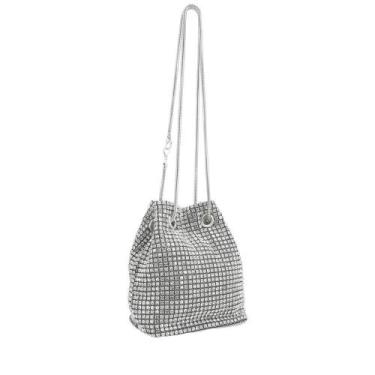 Imagem de Bolsa de Strass Bucket Bag Lya Bauarte, Prata