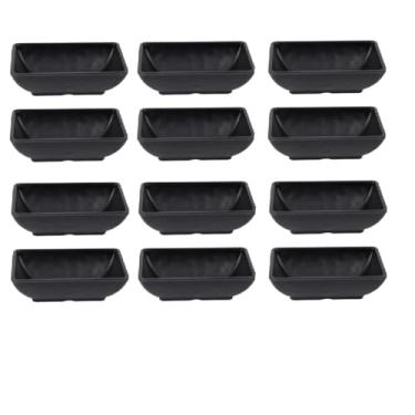 Imagem de 12 Molheira Porta Shoyu Oriental em Melamina Preto 50ml