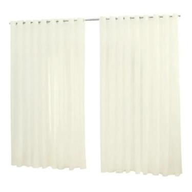 Imagem de Cortina Luxo Geare Voil/Voal 6 Metros Para Sala Quarto Varão Simples -