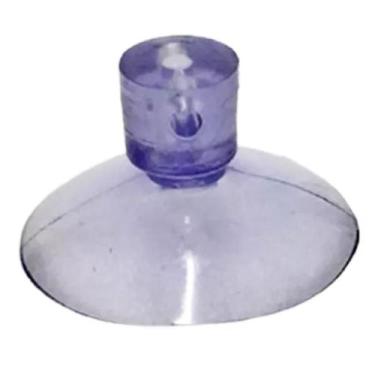 Imagem de Kit 30 Ventosas de 30mm Pvc Cristal Ventosa Com Furo 2,5 Ou 5mm Furos 