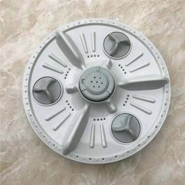 Imagem de CHMINGDE Serve para LG XQB50-88S 32,5 cm 11T Pulsador redondo lâmina de água de substituição para mesa giratória de máquina de lavar folhas de água