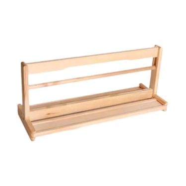 Imagem de UGPLM Tábua de papel rolo de papel roll roll titular desenho de madeira rolagem de madeira Crianças em casa Salvamento de espaço infantil Art Craft Craft, com Alça