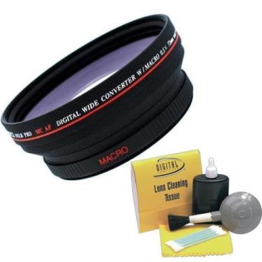 Imagem de Lente grande-angular de vídeo digital 0,5 x 72 mm para Canon XH A1 + Kit de limpeza Nwv Direct com 5 peças