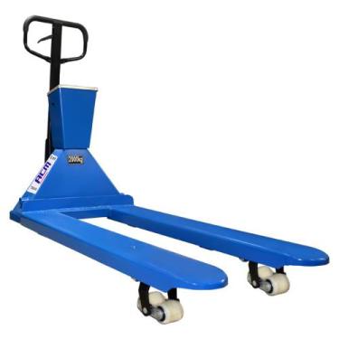 Imagem de Carro Hidraulico Paleteira com Balanca Manual 2,0 Ton roda dupla nylon