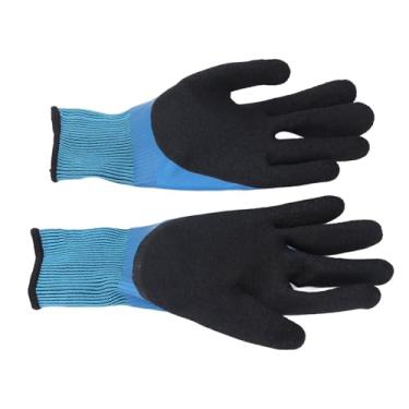 Imagem de Luvas Isoladas Elétricas de 2 Unidades Tensão de 1000 V Dupla Face Isolante Antiderrapante Luvas de Eletricista de Borracha de Nylon para Circuitos Ativos de Trabalho de Alta