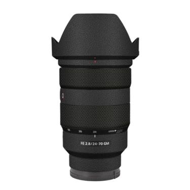 Imagem de Película protetora de vinil para lente película protetora para câmera Sony FE 24-70 mm F2.8 GM Acessórios de fotografia FE 2.8/24-70 GM 2.8 (couro preto)