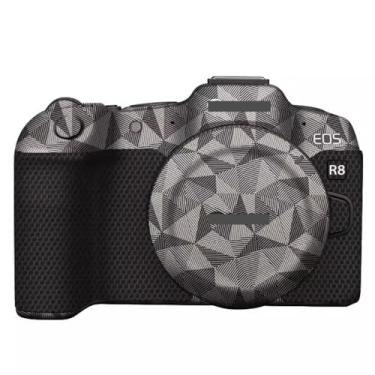 Imagem de Película protetora de vinil para câmera mirrorless com textura premium ultrafina para Canon EOS R8 EOSR8 (titânio triangular)