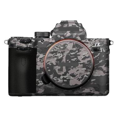 Imagem de Adesivo antiarranhões para câmera Sony Alpha 7 IV/A7M4/A7IV película protetora de câmera (Camuflagem de campo)