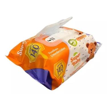 Imagem de Toalha Umedecida para Bebê Super Baby Green 140 Unidades - BABYSEC