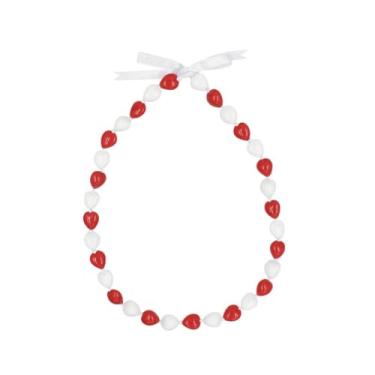 Imagem de QRH Colar de Nozes Kukui Lei de Formatura Class of 2025 Colar Colorido de Nozes Grossas Laço Havaiano Luau Lei Colar para Mulheres e Homens, Madeira, Sem Pedra Preciosa