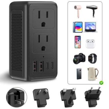 Imagem de Conversor de tensão IPLUSO 2000W 220V a 110V com 4 portas USB