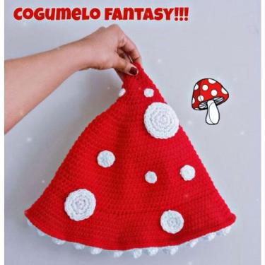 Imagem de Chapéu Bucket Cogumelo Psicodelia Em Crochê - Atelier Chapeuzinho de B