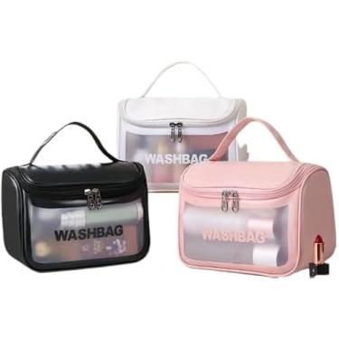 Imagem de Bolsa de Cosméticos Necessarie Transparente WashBag Impermeável