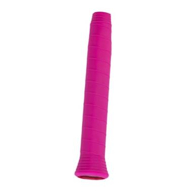 Imagem de simhoa Tennis Racket Grip Fita, Tennis Handle Wrap sobre acessórios anti -Slip Slip Sports e esportes de treinamento ao ar livre badminton, Rosa Vermelha