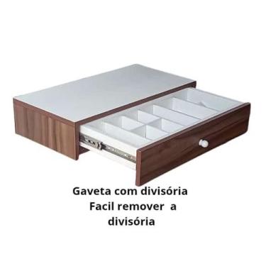 Imagem de Penteadeira Suspensa MDF Branco Texteorizado - Arte Móveis Planejados 