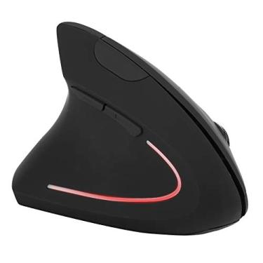 Imagem de Mouse sem fio GRCFUMO 1 PC, mouse lekvey com canhota, canto de 2,4 GHz de mouse óptico ergonômico sem fio para PC Laptop