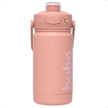 Imagem de Garrafa Termica Infantil INOX 350ML Parede Dupla Buba Rose