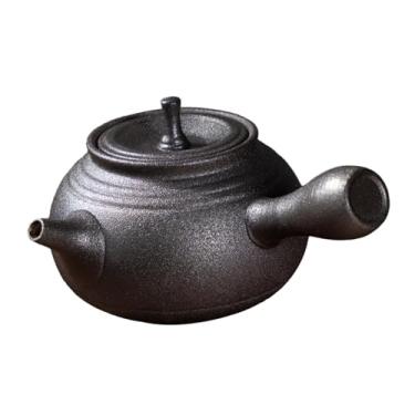 Imagem de Baoblaze Bule de cerâmica com tampa com filtro de chá, chaleira elegante para fazer chá, bule de chá de argila para caminhadas, piquenique, casa de chá,