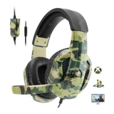 Imagem de Fone de Ouvido Headset Gamer Camuflado Militar Som Imersivo