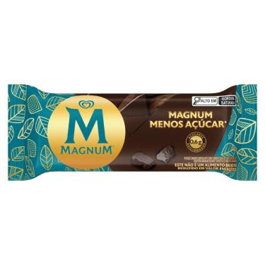 Imagem de Sorvete Chocolate Cobertura Chocolate Magnum Zero Açúcar 67g  - Kibon