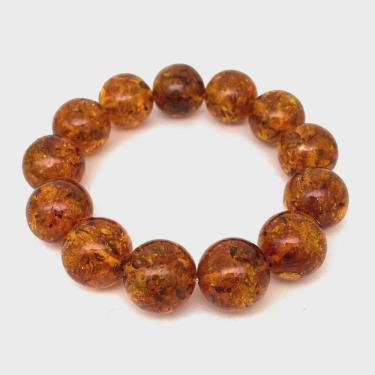 Imagem de Pulseira Âmbar Natural Bolinhas de 15 miliímetros Lituânia 21378