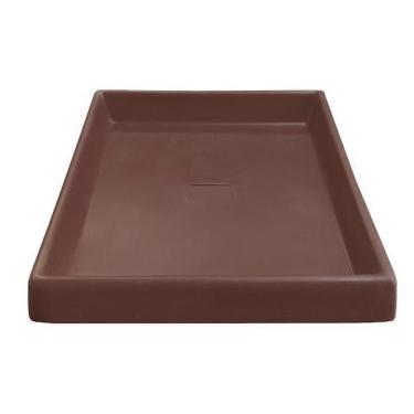 Imagem de Prato Base Grande Quadrado Vaso Planta Em Polietileno 50 Cm