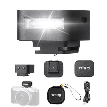 Imagem de Flash de câmera ZF08 - 440 flashes de potência total/GN16 ISO200 0,5 m/carregamento tipo-C/470mAh/3s tempo de reciclagem/5 níveis de energia/mini flash compatível com Sony ZV-E10 ZV1 a7CII a7IV Ricoh
