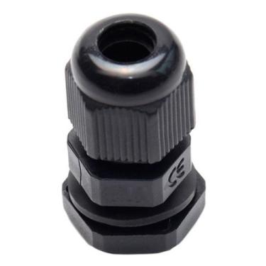 Imagem de Prensa Cabo Pg 13.5 Condutor De 6-12mm Rosca De 1/2 Preto - JNG