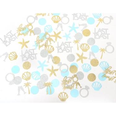 Imagem de PATRDIO Decorações Para Despedida De Solteira Na Praia - Confete Conchas Champanhe, "Último Brinde Costa", Festa Noivado Com Champanhe Costa, Mesa Brinde"