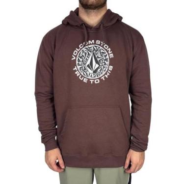 Imagem de Moletom Volcom Canguru FC  Vinho, G, Vinho