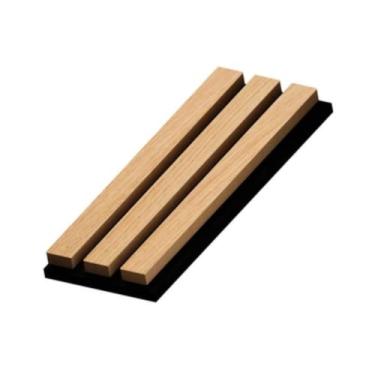 Imagem de Amostra Painel Ripado Acústico 32x12cm - Ikara, Tauari