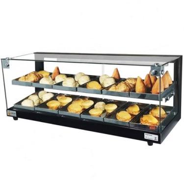 Imagem de BD12 - Estufa Beta para salgados 12 bandejas Dupla Preto - 220V - Omeg