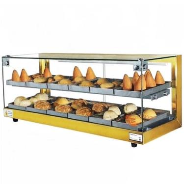 Imagem de BD12 - Estufa Beta para salgados 12 bandejas Dupla Dourada - 127V - Om