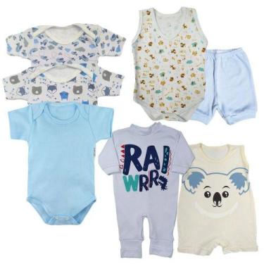 Imagem de Kit Maternidade Enxoval 7 Peças Roupa De Bebê Verão Barato - Koala Bab