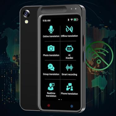 Imagem de HALCONTORNO Dispositivo Tradutor Inteligente - Dispositivo de Tradução em Tempo Real Bidirecional, Tradutor de Voz Instantâneo 2025, Tradutor de Voz Instantaneo, Edição Offline