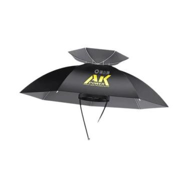 Imagem de Chapéu Guarda-Chuva Dobrável Portátil - Proteção UV UPF 50+ e À Prova 