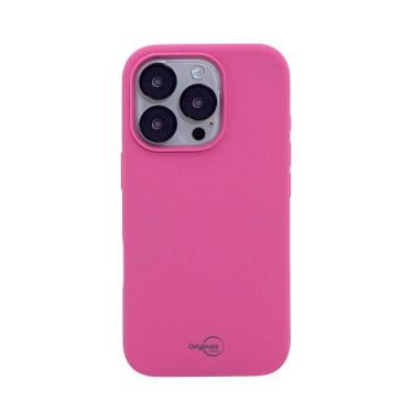 Imagem de Capa iPhone 16 Pro, Originais iPlace, Silicone Essential, Pink