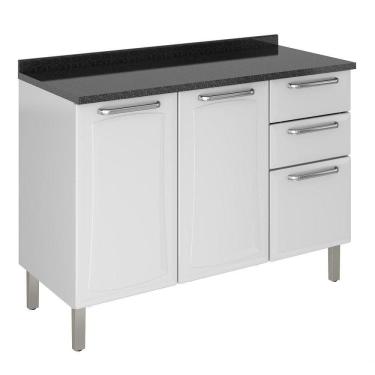 Imagem de Balcão C- Tampo 3 Portas 2 Gavetas Tarsila - Itatiaia