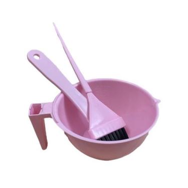 Imagem de Kit Tintura Pote Cumbuca Pincel Espátula Cabeleireiro - Barbershopp62,