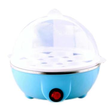 Imagem de Cozedor de Ovos Portátil Elétrico Cozinha à Vapor 110v/220v(Azul,110v)