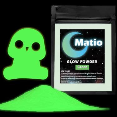Imagem de Matio Pó De Pigmento Que Brilha No Escuro, 15 G/0,5 Oz, Resina Epóxi Verde, Pigmentos Luminosos, Corante Longa Duração Para Artesanato, Slime, Arte Em Unhas, Tinta Acrílica, Decoração Fina Halloween