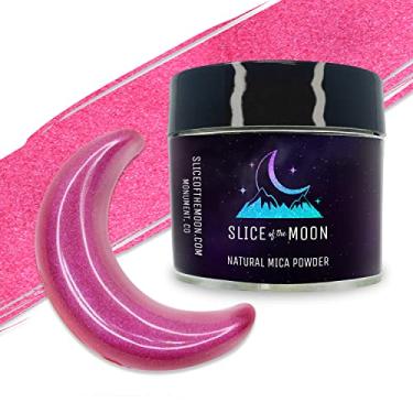 Imagem de Slice of the Moon Moon, Pó De Mica Mineral Natural Vermelho-Rosa, 0,42 Oz (12 G), Para Uso Pessoal Ou Profissional - Cosméticos, Projetos Resina Epóxi, Esmaltes, Sabonetes, Bombas Banho E Arte