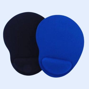 Imagem de Kit 2 Mouse Pads Azul e Preto  Ideal para Escritório, Estudo e Home Of