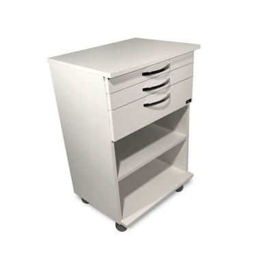 Imagem de Carte em MDF com 4 rodízios - Para Clínicas e Consultórios Odontológicos