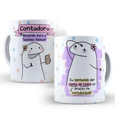 Imagem de Caneca Personalizada Porcelana Profissões contadora - loja dinka