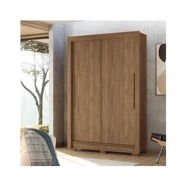 Imagem de Guarda-Roupa Solteiro Santos Andirá Lapa com 2 Portas, 2 Gavetas e 3 Prateleiras – 140cm de largura