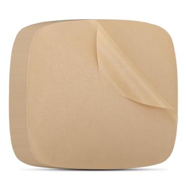 Imagem de Beasea Air Fryer Forro de pergaminho de 20 cm, 200 peças de papel de filtro de fritadeira a ar quadrado não branqueado, não perfurado, papel de bambu para fritadeira a ar e cesta de cozimento a vapor