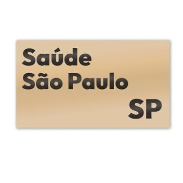 Imagem de Imã de Geladeira Saúde São Paulo MDF 7cm x 4cm para Enfeite