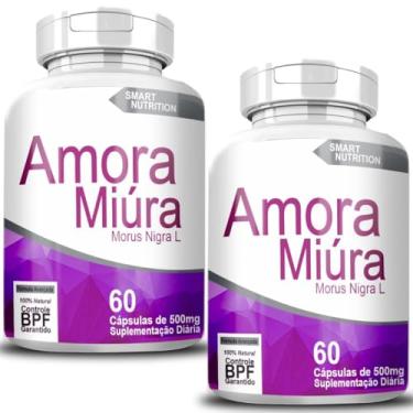 Imagem de Amora Miura (Morus Nigra L), 120 Cápsulas de 500mg, Suplemento Natural para Menopausa, Retenção de Líquidos, Dores e Antioxidante.